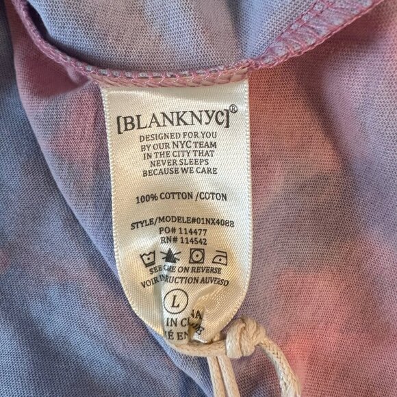 NWT BLANK NYC Tie-Dye Tank Top Size Large - Picture 7 of 7